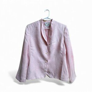 LeSuit Collections Pink Skirt Suit Set Size 14 Career Office Wear Women’s